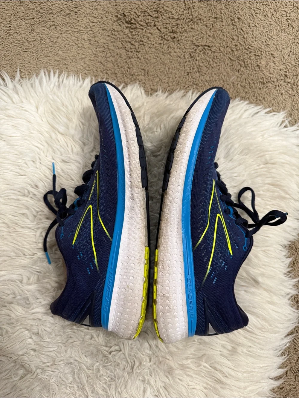 Brooks Glycerin‎ 19 Men's Comfort Running Shoes Size 14 D Blue